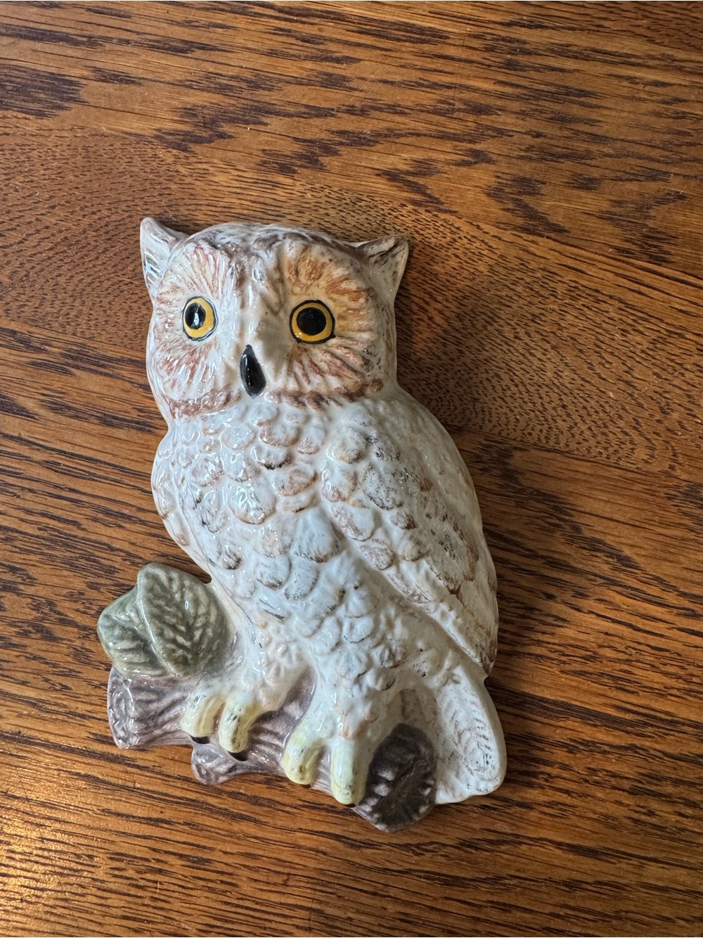 Vintage Boho Ceramic Handmade Owl Dated 1978